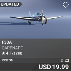 F33A by carenado. USD $19.99