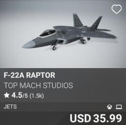 F-22A Raptor by Top Mach Studios. USD $35.99