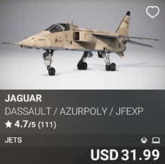 Jaguar by Dassault / AzurPoly / JFEXP. USD $31.99