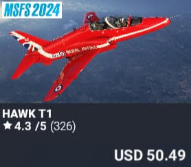 Hawk T1 by JustFlight. USD $50.49