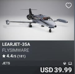 Learjet-35a by Flysimware. USD $39.99