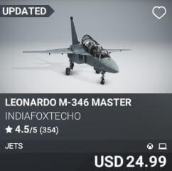 Leonardo M-346 Master by IndiaFoxtEcho. USD $24.99