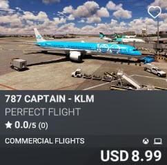 787 Captain – KLM by Perfect Flight. USD $8.99