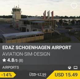 EDAZ Schoenhagen Airport by Aviation-Sim-Design. USD $17.99 (on sale for 15.49)