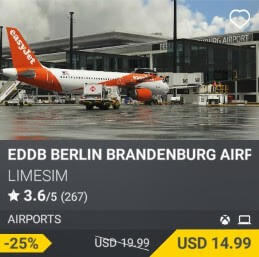 EDDB Berlin Brandenburg Airport by LIMESIM. USD $19.99 (on sale for 14.99)