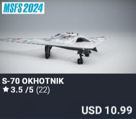 S-70 Okhotnik by mscenery. USD $10.99