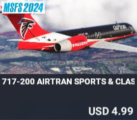 717-200 AirTran Sports & Classics Livery Pack by fsx360. USD $4.99