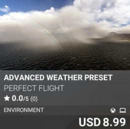 Advanced Weather Preset by Perfect Flight. USD $8.99