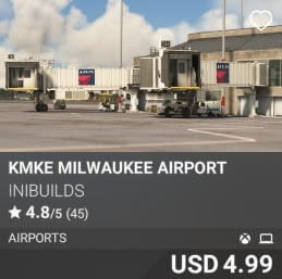 KMKE Milwaukee Airport by iniBuilds. USD $4.99