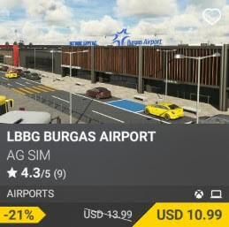 LBBG Burgas Airport by AG Sim. USD $13.99 (on sale for 10.99)