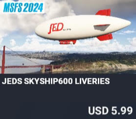 JEDS SkyShip600 Liveries by JED Studio. USD $5.99