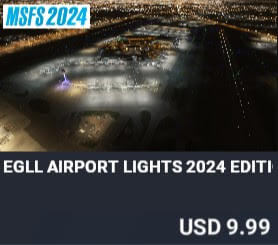 EGLL Airport Lights 2024 Edition by Dreamscenery. USD $9.99