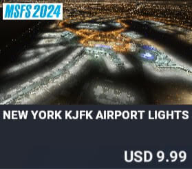 New York KJFK Airport Lights 2024 Edition by Dreamscenery. USD $9.99