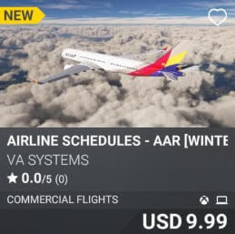 Airline Schedules - AAR [Winter 2024] by VA SYSTEMS. USD $9.99
