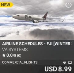 Airline Schedules - FJI [Winter 2024] by VA SYSTEMS. USD $8.99