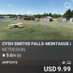 CYSH Smiths Falls-Montague Airport by NetDesign. USD $9.99