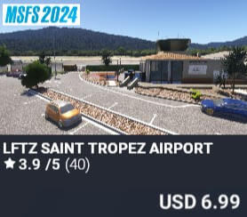 LFTZ Saint Tropez Airport by Pilot Experience Sim. USD $6.99