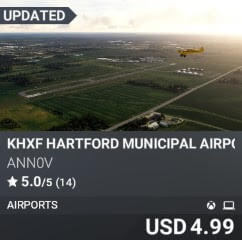 KHXF Hartford Municipal Airport by ANN0V. USD $4.99