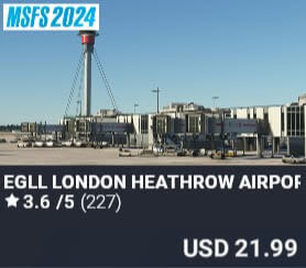 EGLL London Heathrow Airport by inibuilds. USD $21.99
