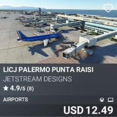 LICJ Palermo Punta Raisi Airport by JetStream Designs. USD $12.49