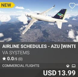 Airline Schedules - AZU [Winter 2024] by VA SYSTEMS. USD $13.99