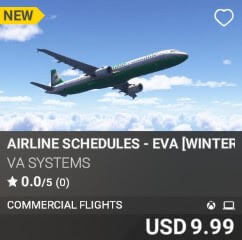 Airline Schedules – EVA [Winter 2024] by VA SYSTEMS. USD $9.99
