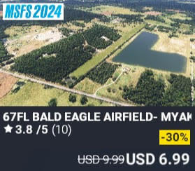 67FL Bald Eagle Airfield- Myakka Head by 2PILOT. USD $9.99 (on sale for 6.99)