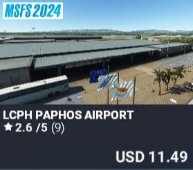 LCPH Paphos Airport by MXI Design. USD $11.49
