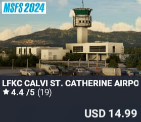 LFKC Calvi St. Catherine Airport by FSX3D. USD $14.99