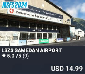 LSZS Samedan Airport by FlyLogic Software. USD $14.99