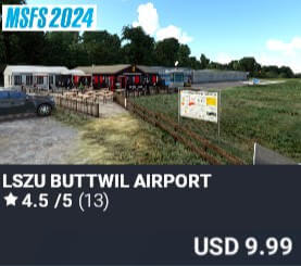 LSZU Buttwil Airport by FlyLogic Software. USD $9.99