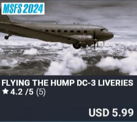 Flying The Hump DC-3 Liveries by JED Studio. USD $5.99