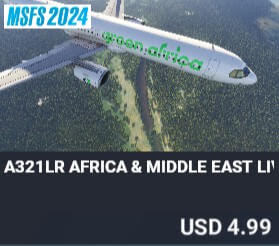 A321LR Africa & Middle East Liveries by 4Simmers. USD $4.99