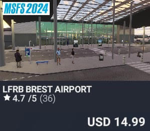 LFRB BREST AIRPORT by Pilot Experience Sim. USD $14.99