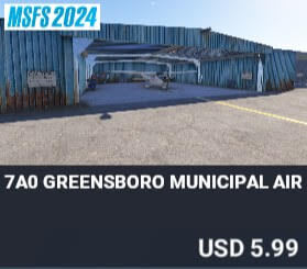 7A0 Greensboro Municipal Airport by Backwoodstudios. USD $5.99