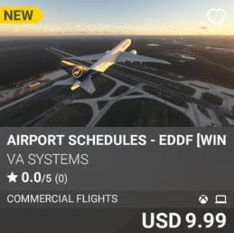 Airport Schedules - EDDF [Winter 2024] by VA SYSTEMS. USD $9.99