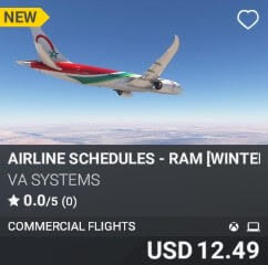 Airline Schedules – RAM [Winter 2024] by VA SYSTEMS. USD $12.49