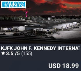 KJFK John F. Kennedy International Airport by iniBuilds. USD $18.99