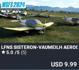 LFNS Sisteron-Vaumeilh Aerodrome by FSX3D. USD $9.99