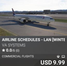 Airline Schedules - LAN [Winter 2024] by VA SYSTEMS. USD $9.99