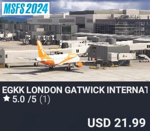 EGKK London Gatwick International by iniBuilds. USD $21.99