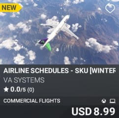 Airline Schedules – SKU [Winter 2024] by VA SYSTEMS. USD $8.99