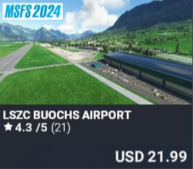 LSZC Buochs Airport by FlyLogic Software. USD $21.99