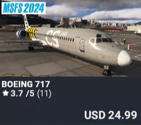 Boeing 717 by FSX360. USD $24.99
