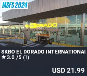 SKBO El Dorado International Airport FS2024 by V Pilot Designs. USD $21.99