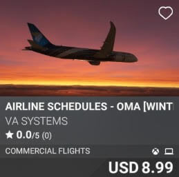 Airline Schedules - OMA [Winter 2024] by VA SYSTEMS. USD $8.99