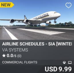 Airline Schedules - SIA [Winter 2024] by VA SYSTEMS. USD $9.99