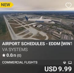 Airport Schedules – EDDM [Winter 2024] by VA SYSTEMS. USD $9.99