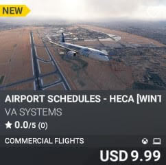 Airport Schedules – HECA [Winter 2024] by VA SYSTEMS. USD $9.99