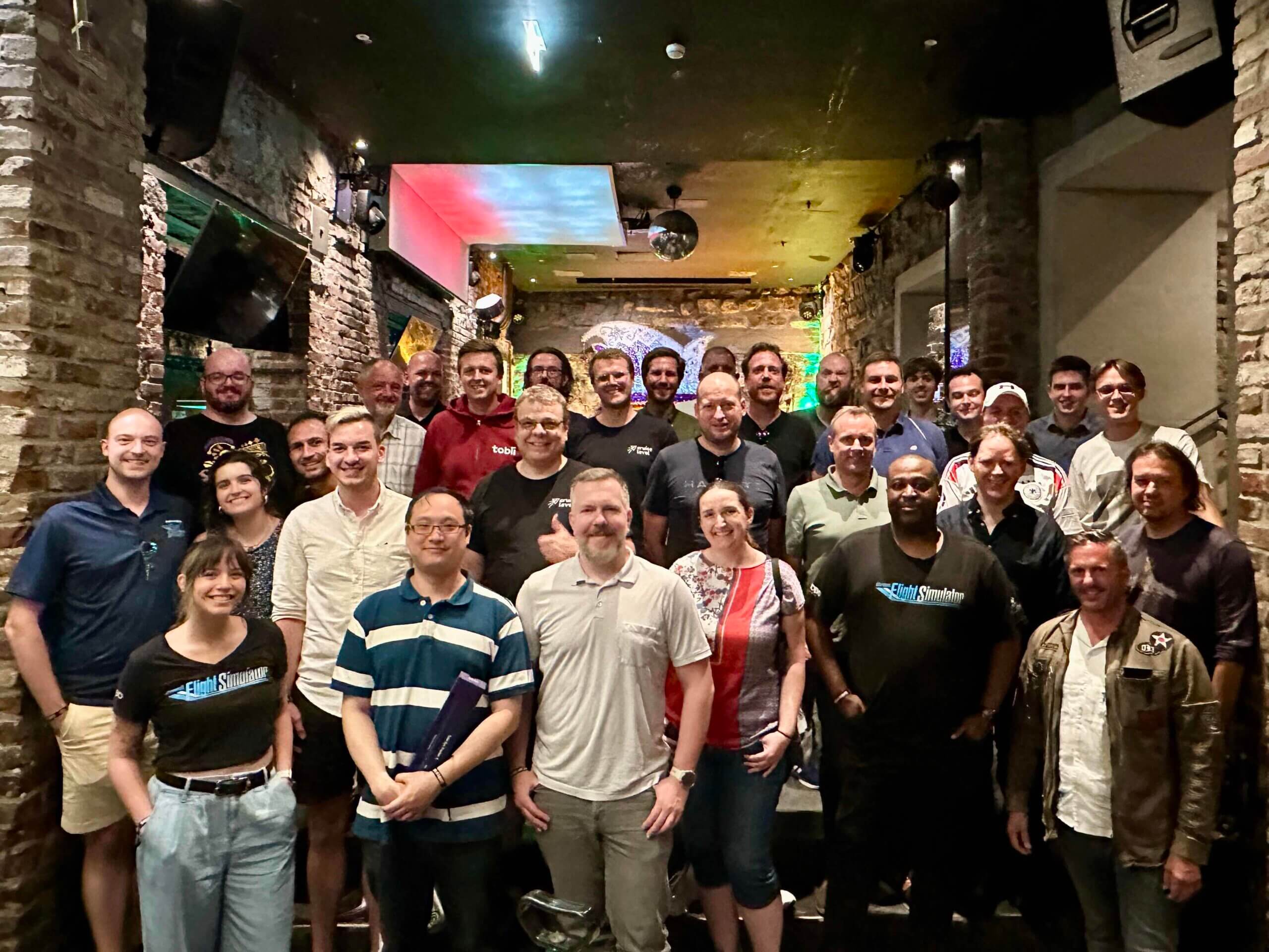 Attendees at last year's Gamescom MSFS Community event.
